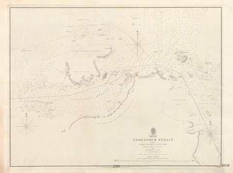 Australia — Torres Strait, Endeavour Strait from Booby Island to Cape York (1844)