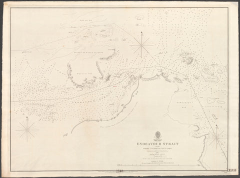 Australia — Torres Strait, Endeavour Strait from Booby Island to Cape York (1844)