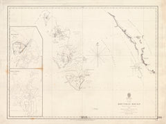 Australia — West Coast, the Houtman Rocks (1840) — vintage historical map reproduction