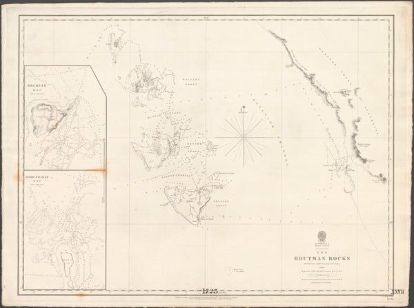 Australia — West Coast, the Houtman Rocks (1840)
