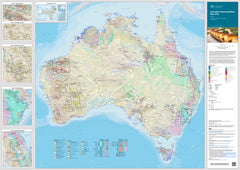 Australian Operating Mines Wall Map 2025 – Business Maps Australia | Mapworld