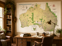 Australian Pastoral Station Supermap by Terrence Alick (2020 Edition)