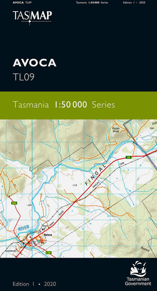Avoca 1:50,000 Topographic Map – Tasmania