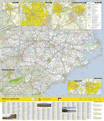 Carolina Northern National Geographic Folded Map