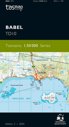 Babel 1:50,000 Topographic Map – Tasmania