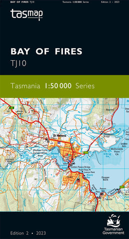 Bay Of Fires 1:50,000 Topographic Map – Tasmania