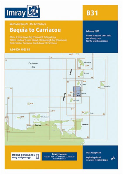Bequia to Carriacou Chart – Imray | Mapworld