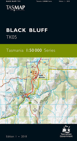 Black Bluff 1:50,000 Topographic Map – Tasmania