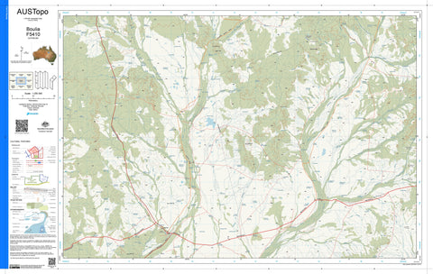 Boulia F5410 AUSTopo 1:250,000 Map