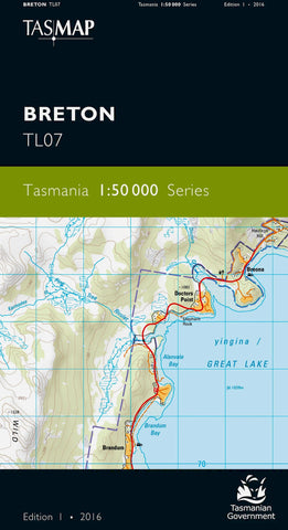 Breton 1:50,000 Topographic Map – Tasmania