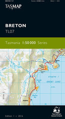 Breton 1:50,000 Topographic Map – Tasmania