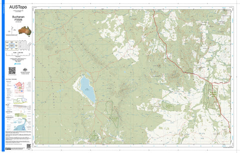 Buchanan F5506 AUSTopo 1:250,000 Map