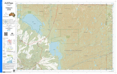 Callabonna H5406 AUSTopo 1:250,000 Map