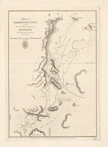 Cambridge Gulf — North-West Coast of Australia (1818–1826) — vintage historical map reproduction