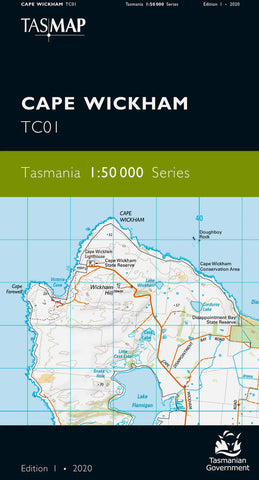 Cape Wickham 1:50,000 Topographic Map – Tasmania
