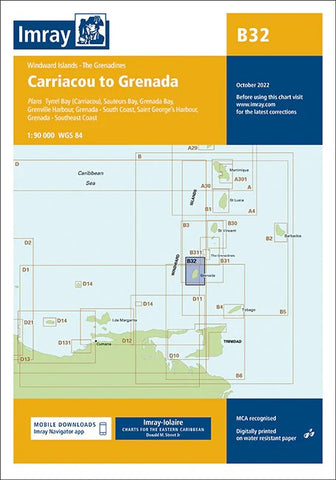 Carriacou to Grenada Chart – Imray | Mapworld