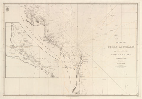 Chart of Terra Australis — Sheet III, East Coast (1802–1841) — vintage historical map reproduction