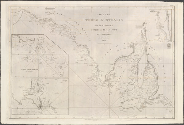 Chart of Terra Australis — Sheet III, South Coast (1802–1853)