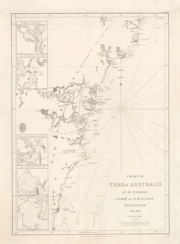 Chart of Terra Australis — Sheet I, East Coast (1798–1831)
