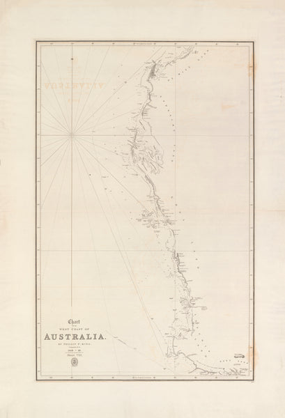 Chart of the West Coast of Australia — Sheet VIII (1818–1842) — vintage historical map reproduction