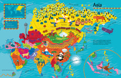 Children's Asia Wall Map – Collins | Mapworld