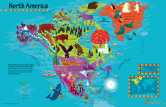 Children's North America Wall Map – Collins | Mapworld