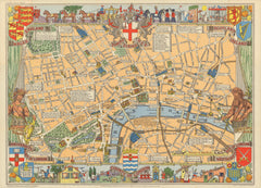 Children's Wall Map of London 1924