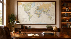 Classic World Maps International 1364 x 844 mm Wall Map 2026