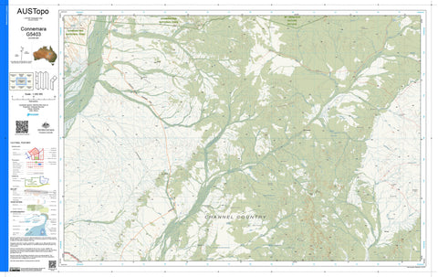Connemara G5403 AUSTopo 1:250,000 Map