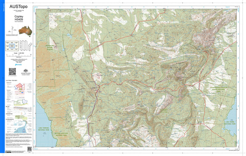 Copley H5409 AUSTopo 1:250,000 Map