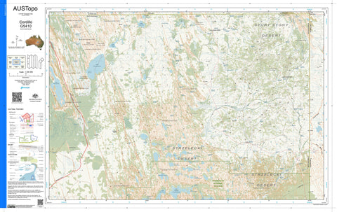Cordillo G5410 AUSTopo 1:250,000 Map