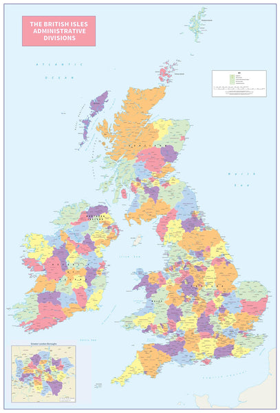 The British Isles Administrative Divisions by Cosmographics