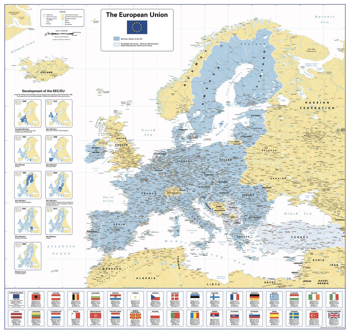 The European Union Wall Map | Mapworld
