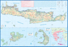 Crete, Mykonos & Santorini  / Eastern Mediterranean ITMB Map