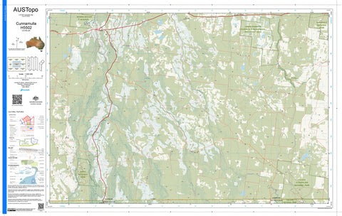 Cunnamulla H5502 AUSTopo 1:250,000 Map