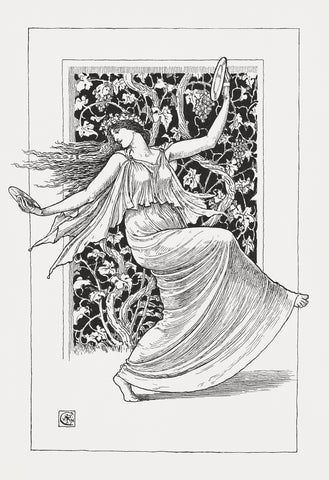 Dancing Nymph (Nymphe Danseuse) (1895) by Walter Crane
