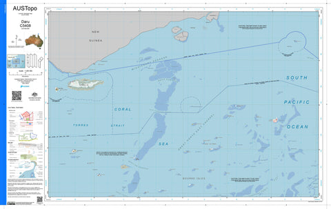 Daru C5408 AUSTopo 1:250,000 Map