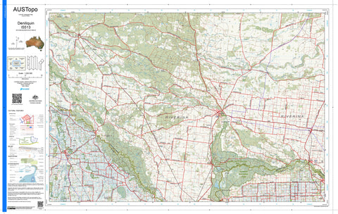 Deniliquin I5513 AUSTopo 1:250,000 Map