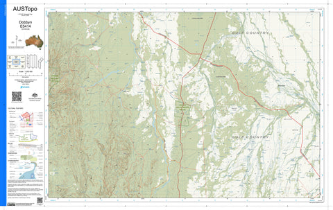 Dobbyn E5414 AUSTopo 1:250,000 Map