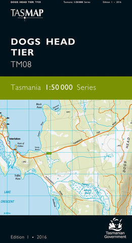 Dogs Head Tier 1:50,000 Topographic Map – Tasmania