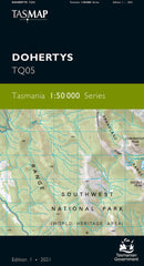 Dohertys 1:50,000 Topographic Map – Tasmania