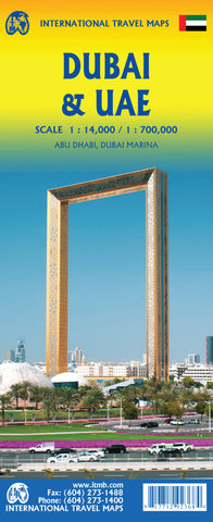 Dubai, UAE & Northern Oman ITMB Map