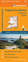 England South West, Midlands & Wales  Michelin Map 503