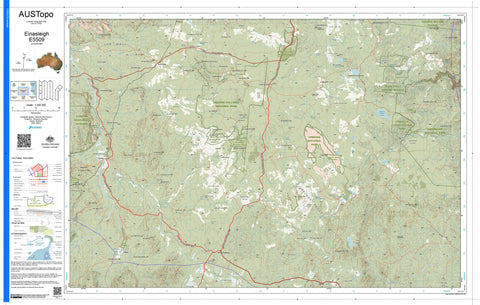 Einasleigh E5509 AUSTopo 1:250,000 Map