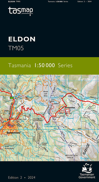 Eldon 1:50,000 Topographic Map – Tasmania