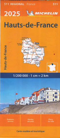 France Nord Pas de Calais, Picardie 511 Michelin Map