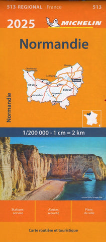 France Normandy 513 Michelin Map