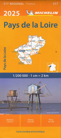 France Loire 517 Michelin Map