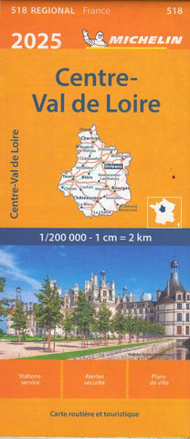 France Central France 518 Michelin Map