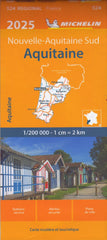 France Aquitaine 524 Michelin Map